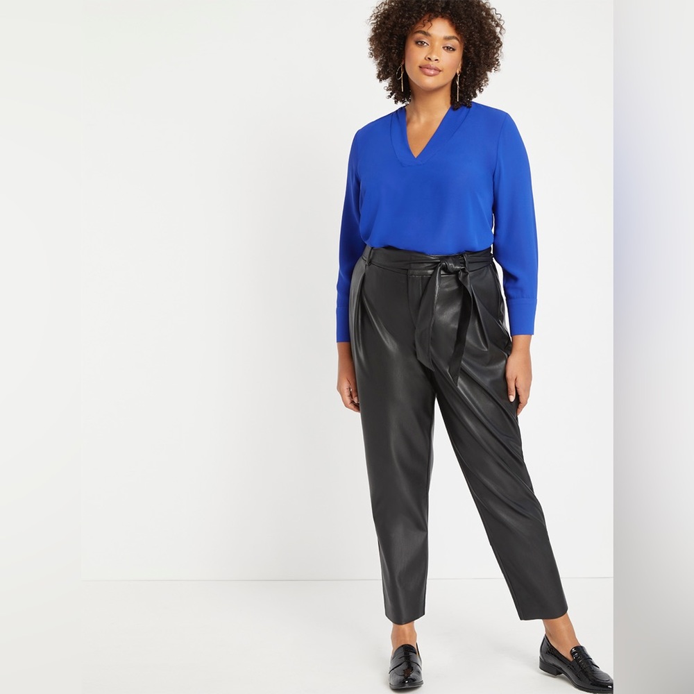 Eloquii faux leather pants